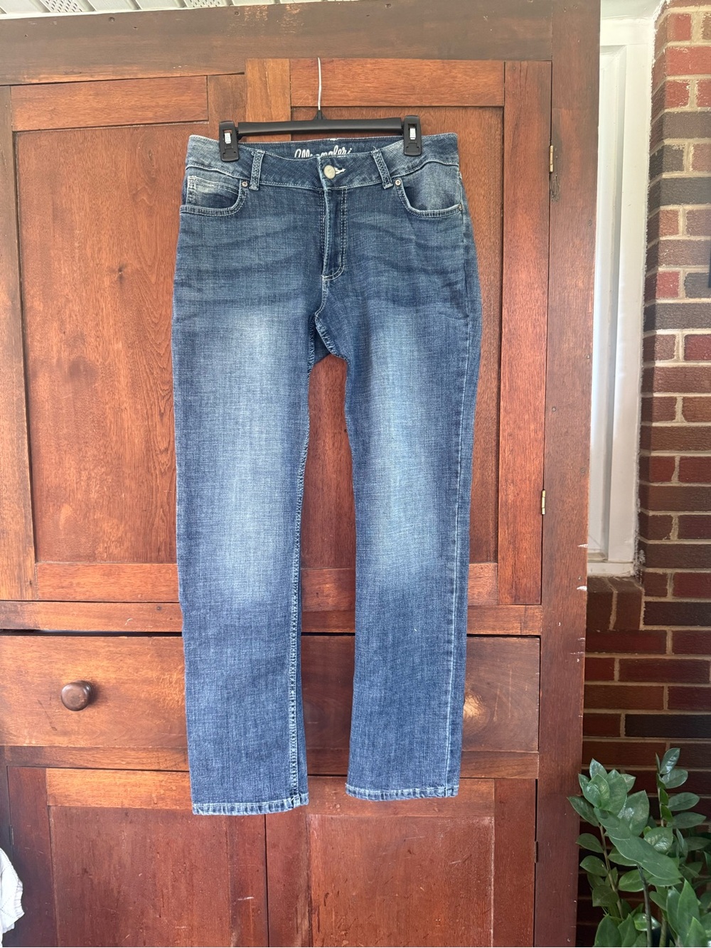Wrangler Dark Blue Straight Leg Jeans